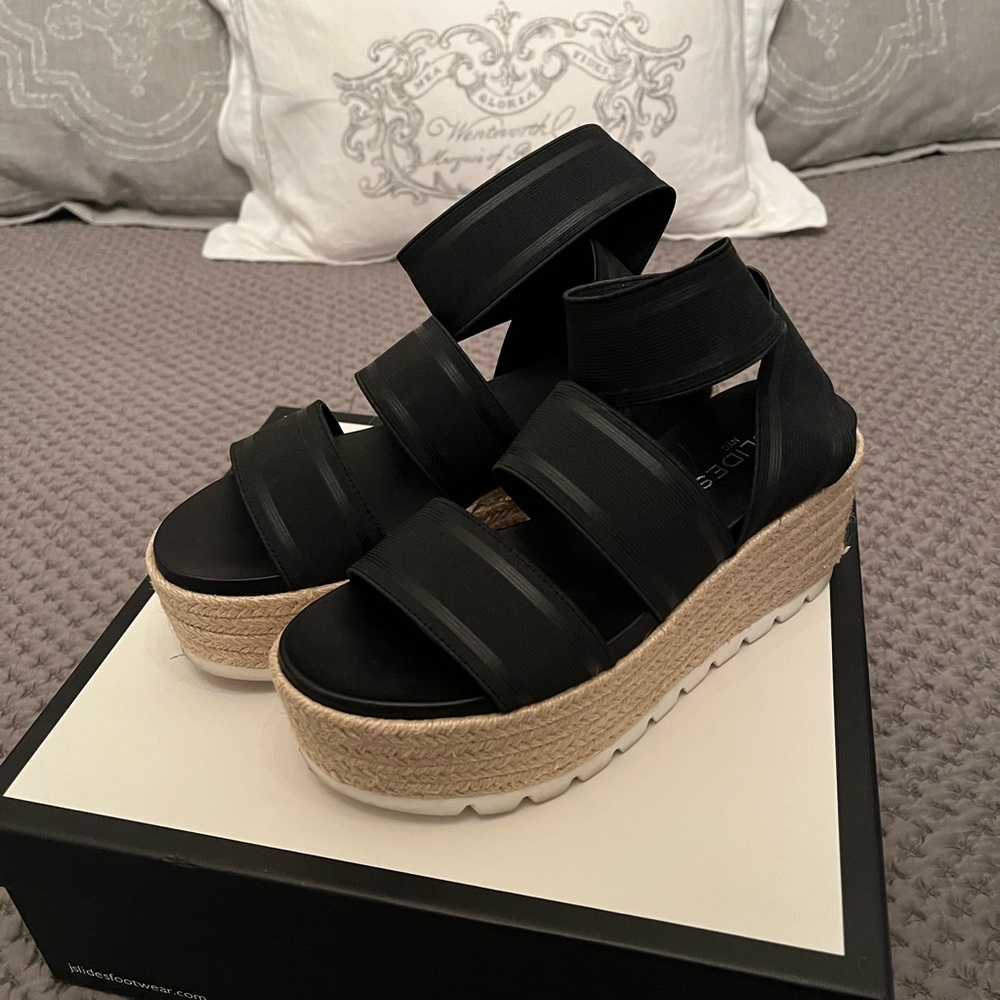 J/Slides Platform Elastic Sandals - image 8